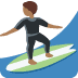 🏄🏾 person surfing: medium-dark skin tone display on Twitter